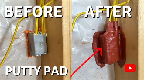 what size putty pads are required for elctrical junctions boxes|back box putty pads.